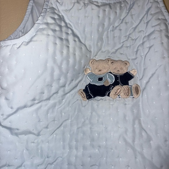 Little Me Light Blue Bear Sleep Sack - Picture 8 of 9